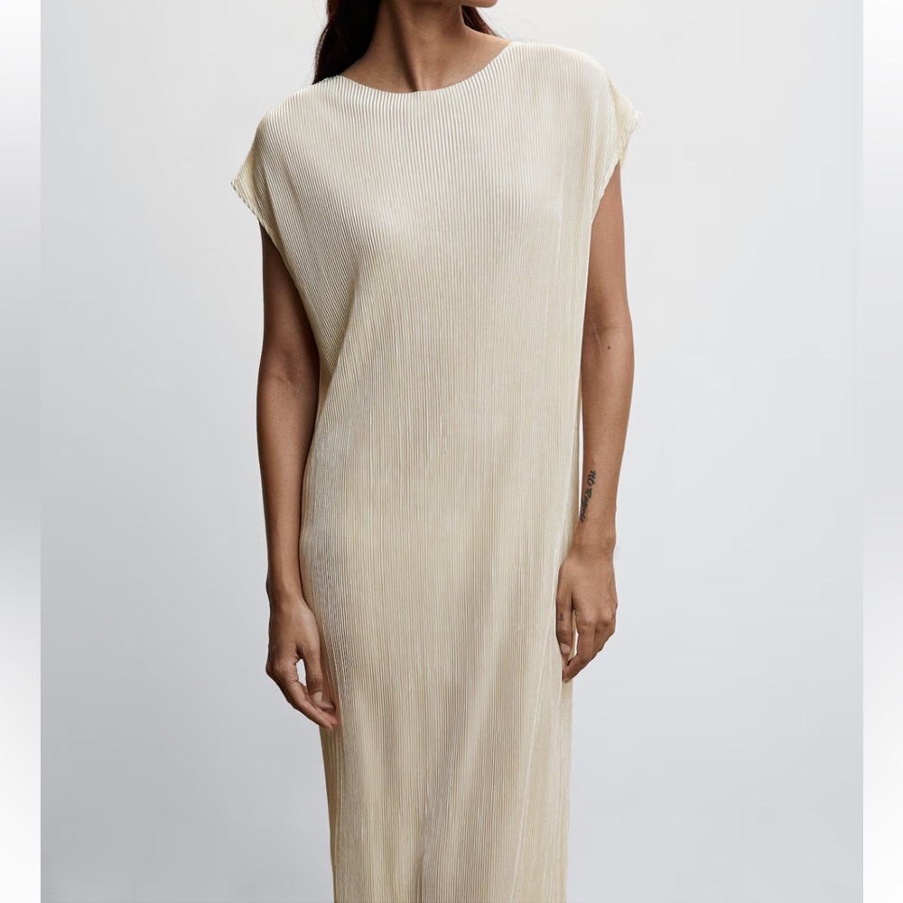 NWT pleated mango dress in XS